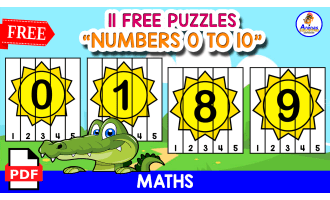 11 FREE PUZZLES OF THE NUMBERS | 0 TO 10 | FREE RESOURCE