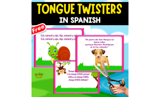 11 TONGUE TWISTERS IN SPANISH | POSTERS