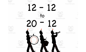12 - 12 to 20 - 12 Subtraction Song