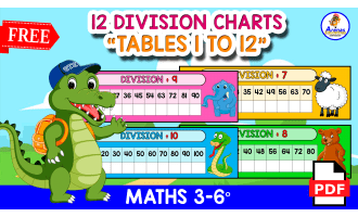 12 FREE DIVISION CHARTS | Tables 1 to 12