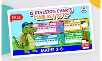 12 FREE DIVISION CHARTS | Tables 1 to 12