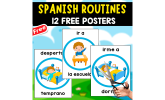 12 SPANISH ROUTINES | FREE POSTERS