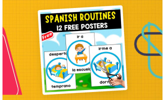12 SPANISH ROUTINES | FREE POSTERS