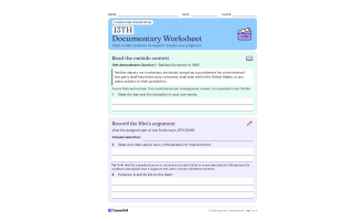 13th Documentary Worksheet