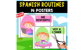 14 POSTERS OF SPANISH ROUTINES | FREE