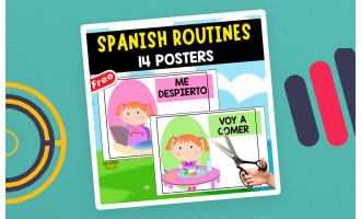 14 POSTERS OF SPANISH ROUTINES | FREE