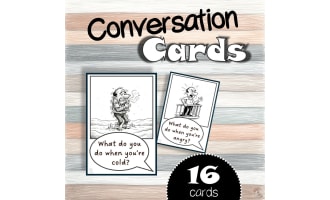 16 Feelings Conversation Cards | Task Cards | Questions