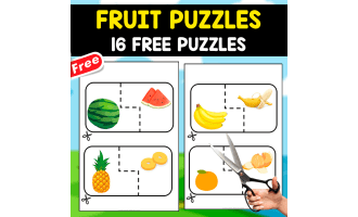 16 FREE PUZZLES | FRUITS THEMED