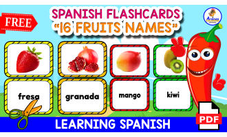 16 FREE SPANISH FLASHCARDS | Match Game