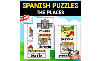 18 FREE PUZZLES IN SPANISH | The Places