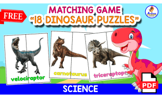 18 FREE PUZZLES OF DINOSAURS | Free Science Game