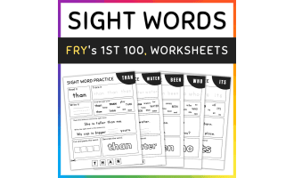 1st 100 Fry Sight Words Worksheets & Activities, #81-90, SET 1
