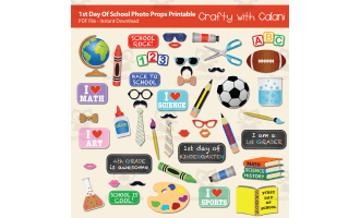 1st Day of School Photo Booth Prop Classroom Activity