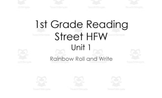 1st Grade Reading Street HFW Unit 1