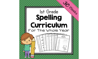 1st Grade Spelling Unit | Spelling Curriculum | Spelling Lists