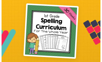 1st Grade Spelling Unit | Spelling Curriculum | Spelling Lists