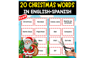 20 CHRISTMAS WORDS | MEMORY GAME