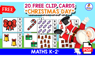 20 COUNT AND CLIP CARDS | Christmas Day