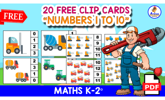 20 COUNT AND CLIP CARDS | Means of Transport