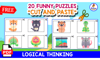 20 FREE PUZZLES | Animals Themed for Kids