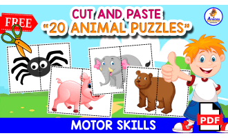 20 FREE PUZZLES | Animals Themed