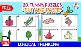 20 FREE PUZZLES OF THE VEGETABLES | FOR KIDS