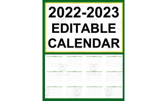 2022-2023 Calendar