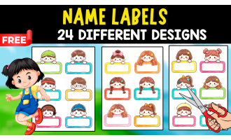 24 NAME PLATES FOR KIDS | DIFFERENT DESIGNS