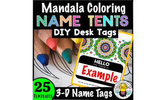 25 Mandala DIY Desk Tags