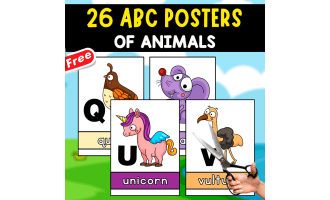 26 ALPHABET ILLUSTRATIONS | ANIMAL THEMED