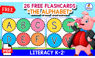 26 ALPHABET LETTERS | Circle and Color Themed