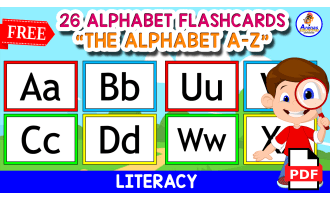 26 ALPHABET LETTERS FOR KIDS | Free Resource