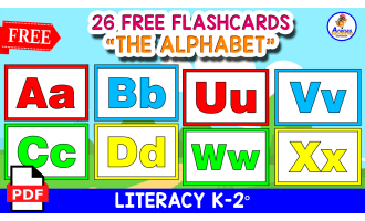 26 COLOR ALPHABET CARDS | Free Resource