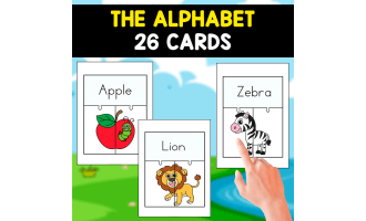 26 FREE ALPHABET CARDS | LETTER A TO Z