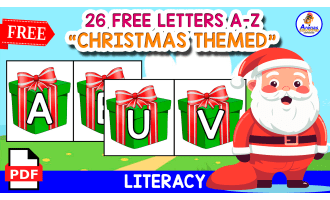 26 FREE LETTERS | CHRISTMAS THEMED