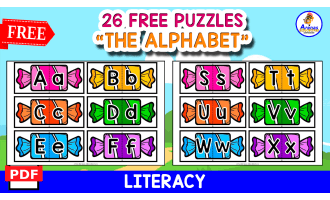 26 FREE PUZZLES OF THE ALPHABET | A TO Z