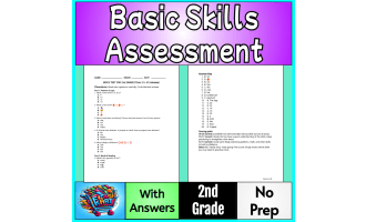 2nd Grade Basic Skills Assessment | 20-Question Test Logic & Reasoning