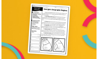 2nd Grade Reading Packet: Georgia's Geographic Regions