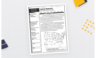 Jackie Robinson Reading Packet – 2nd Grade