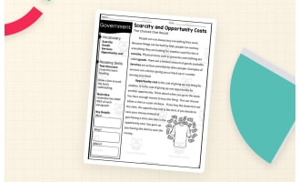 Scarcity & Opportunity Costs – 2nd Grade Reading Packet