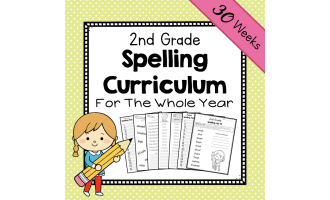 2nd Grade Spelling Unit |Spelling Curriculum | Spelling Lists