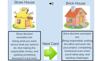 3 Little Pigs Decision-Making Boom Cards With Audio
