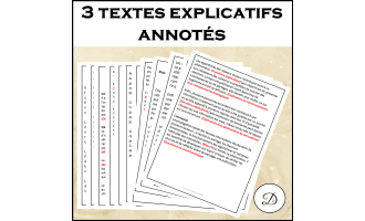 3 textes explicatifs annotés