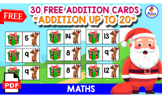 30 FREE ADDITON CARDS | CHRISTMAS THEMED