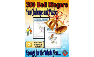 300 Bell Ringers - Fun Challenges and Puzzles (Editable)