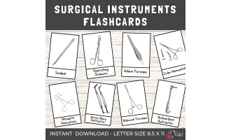 36 Surgical Instruments Flashcards | Medical Tools Flashcards