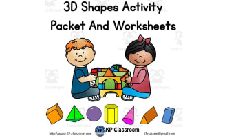 3D Shapes Activity Packet and Worksheets