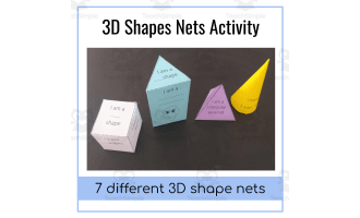 3D Shapes Nets Activity | Art Projects and Crafts