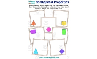 3D Shapes Scavenger Hunt Activity