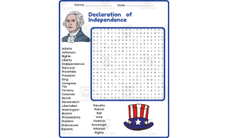 American Revolution Word Search – Grades 3-6